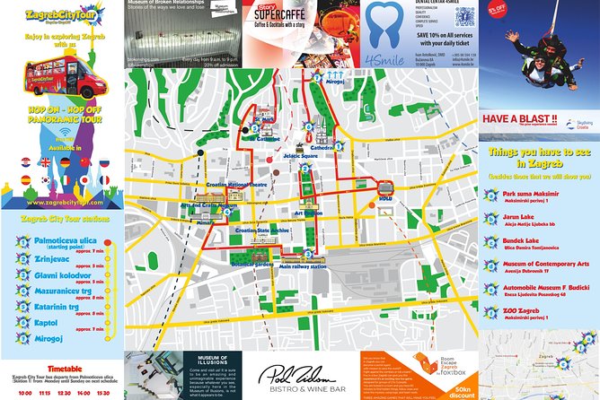 Hop On Hop Off Panoramic bus - Zagreb City Tour - Audio Guide, Headsets, and Wi-Fi: The Comfort Math