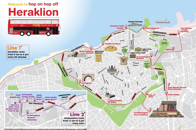 Hop-On Hop-Off Sightseeing Bus Tour in Heraklion - Beach route to Ammoudara: when the second loop feels like a reward