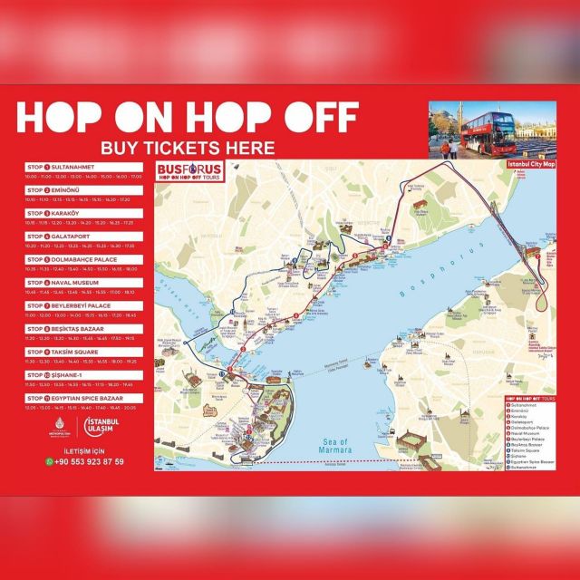 Istanbul Hop On Hop Off Bus24 Hours Ticket - Şişhane and Mısır Spice Bazaar: Finish With Flavor and Old-Meets-Modern Streets