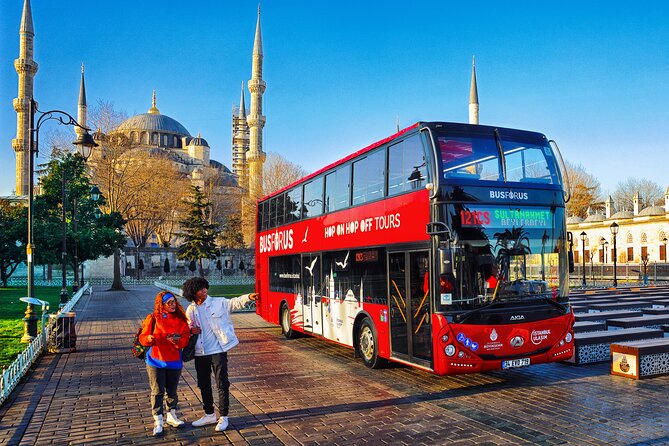 Istanbul Top Attractions sightseeing Hop-on Hop-Off Bus - Eminönü and the Spice Bazaar loop: bazaars, mosques, and a market day feel