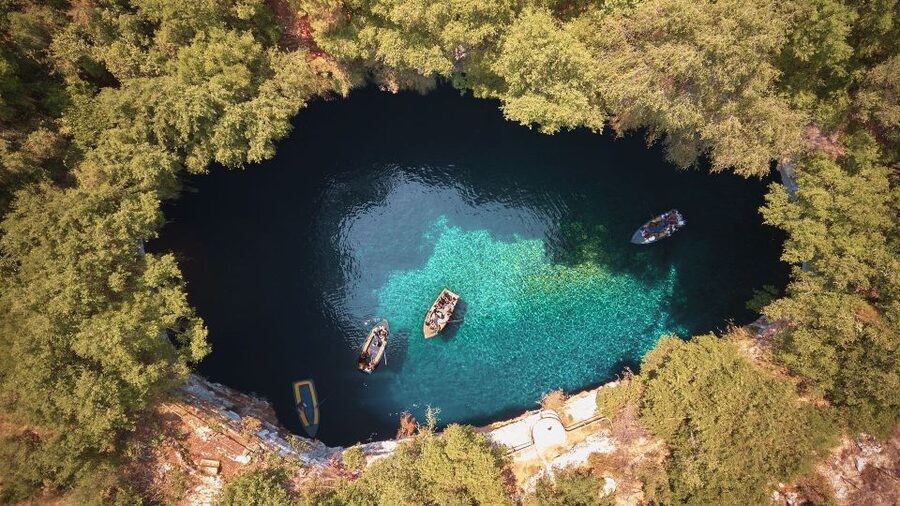 Kefalonia: Island Sightseeing Bus Tour with Hotel Transfer - Agia Efimia: harbor views, sailboats, and easygoing free time