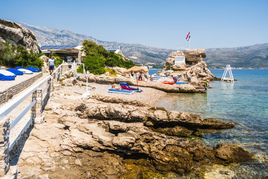 Korčula 3 ISLAND CATAMARAN TOUR Badija - Vrnik - Stupe - The Catamaran Ride: Views, Skipper Info, and Comfortable Cruising
