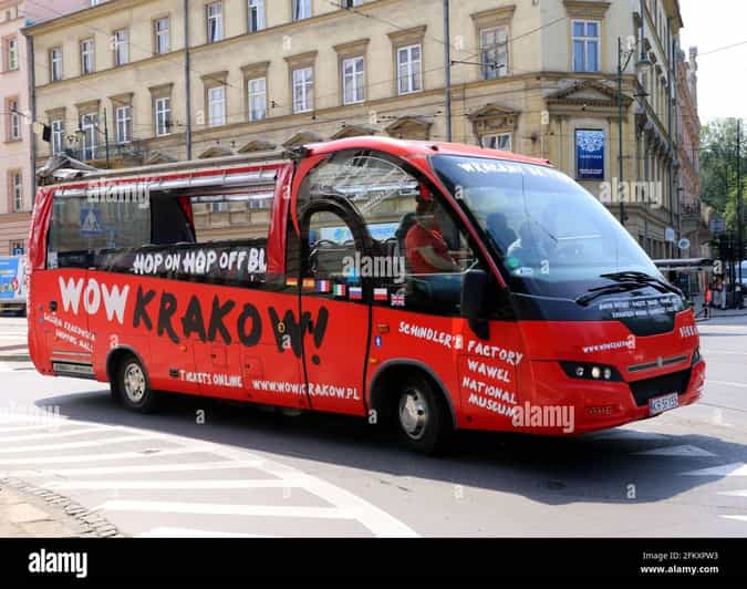 Krakow City SightSeeing hop on hop off bus and city game - Hop on Hop off bus + audio guide: use it like a friendly map