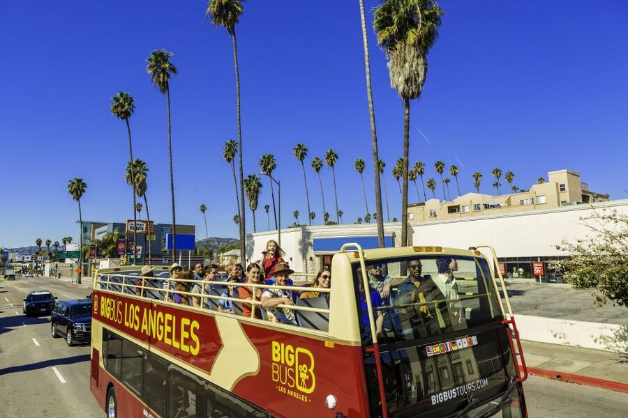 LA: TMZ Celebrity Tour & Big Bus 24-Hour Hop-on Hop-off Tour - When timing and weather matter on an open-top route