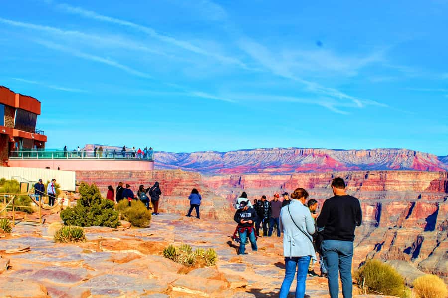 Las Vegas: Grand Canyon West Bus Tour with Guided Walk - Eagle Point: Eagle-Shaped Rock Views and a Native Village Stop