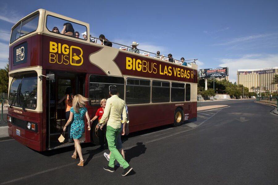 Las Vegas: Hop-on Hop-off Sightseeing Tour by Open-Top Bus - Route Breakdown: From MGM Pass-By to the Welcome Sign Photo