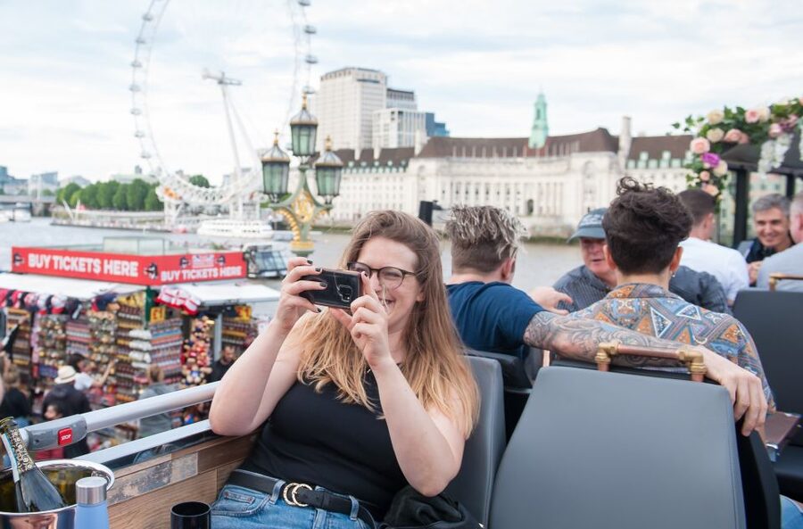 London: Bar Bus Tour by Tootbus - Getting Up Top: What the Bar Bus Experience Feels Like