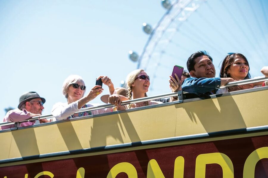 London: Big Bus Hop-on, Hop-off with Optional River Cruise - The Red Route: Big Ben, Parliament, Westminster, and the London Eye corridor