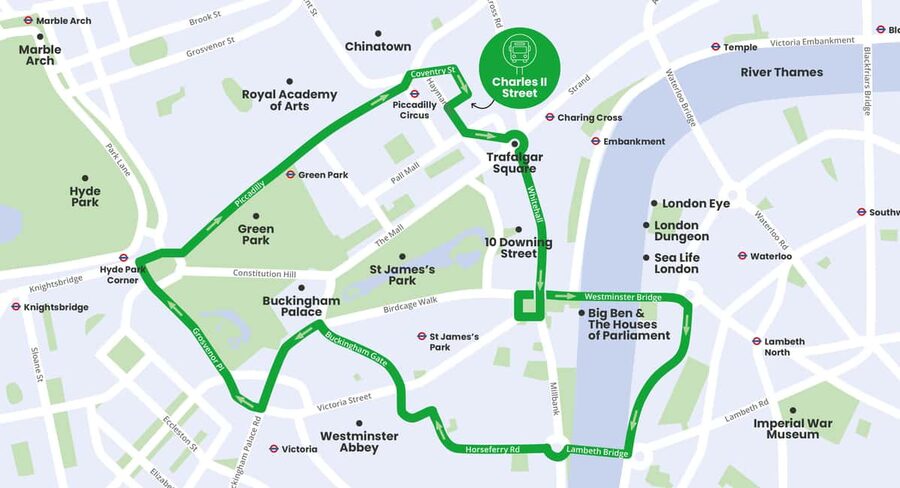 London: Children's Open Top Bus Tour - Tootbus app perks: tracking, audio help, and quick walking add-ons