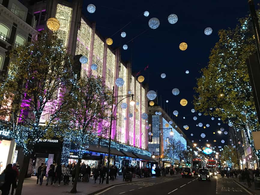 London: Christmas Lights Open-Top Bus Tour - A 1-Hour Christmas Lights Ride That Hits London’s Biggest Night Stops