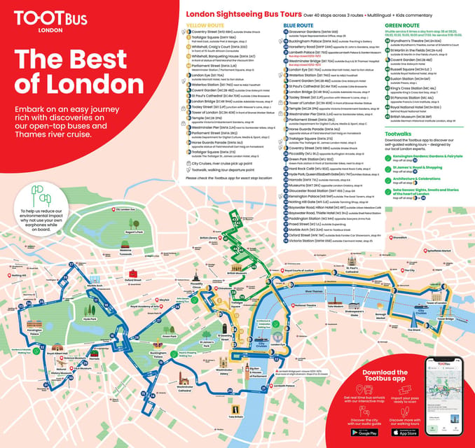 London: Tootbus Must-See Hop-On Hop-Off Bus Tour with Cruise - 24, 48, or 72 hours: unlimited hopping changes how you pace London