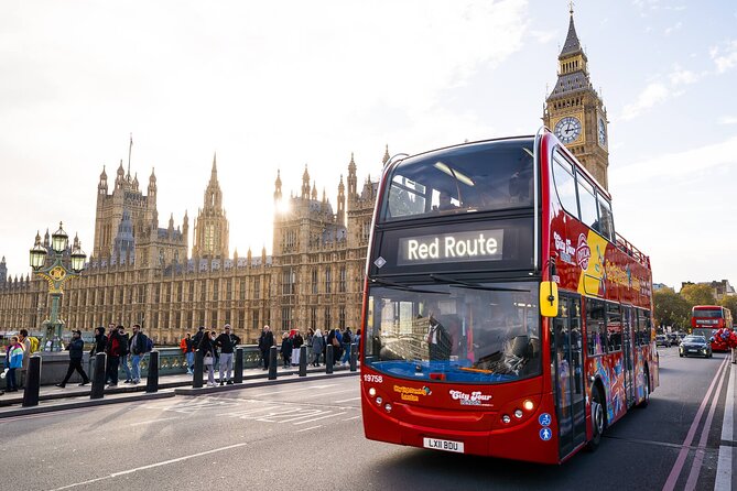 London Tour Hop-on Hop-off Bus with Optional Thames River cruise - Big Ben, Westminster Pier, and the Thames Cruise Connection