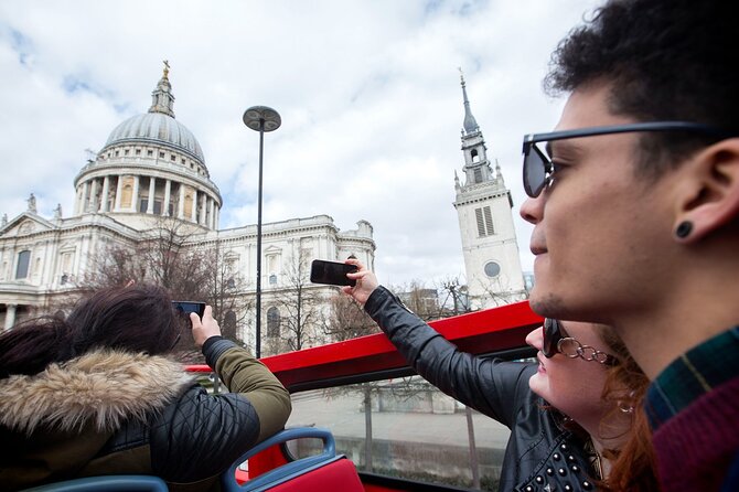 London Tour Hop-on Hop-off Bus with Optional Thames River cruise - Marble Arch, Speakers’ Corner, Harrods, and the Museums Loop