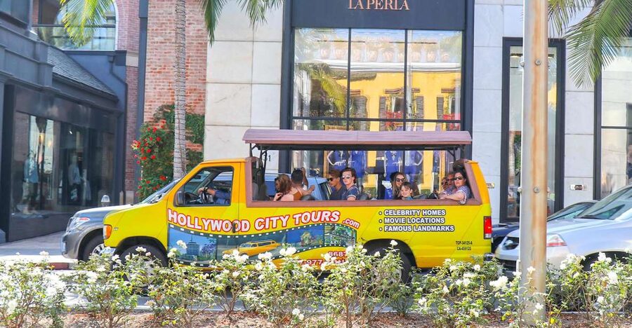 Los Angeles: Hollywood & Celebrity Homes Open-Air Bus Tour - Sunset Strip energy: comedy clubs and iconic night stops