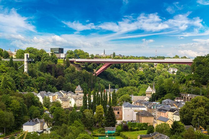 Luxembourg City Bus Tour - Place des Martyrs, ArcelorMittal, and the Rose Garden