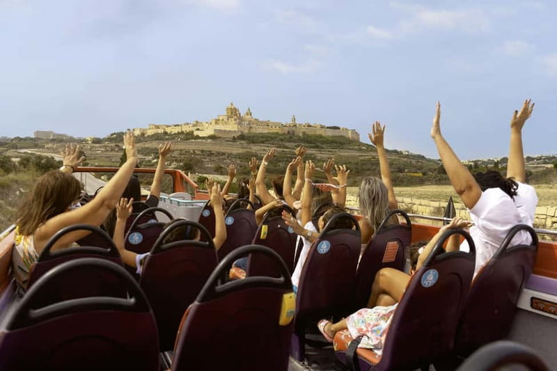 Malta: 2-Day Hop-On Hop-Off Bus & Harbour Cruise (CMO) - North Route (Blue Line): your best bet for Mdina-style views