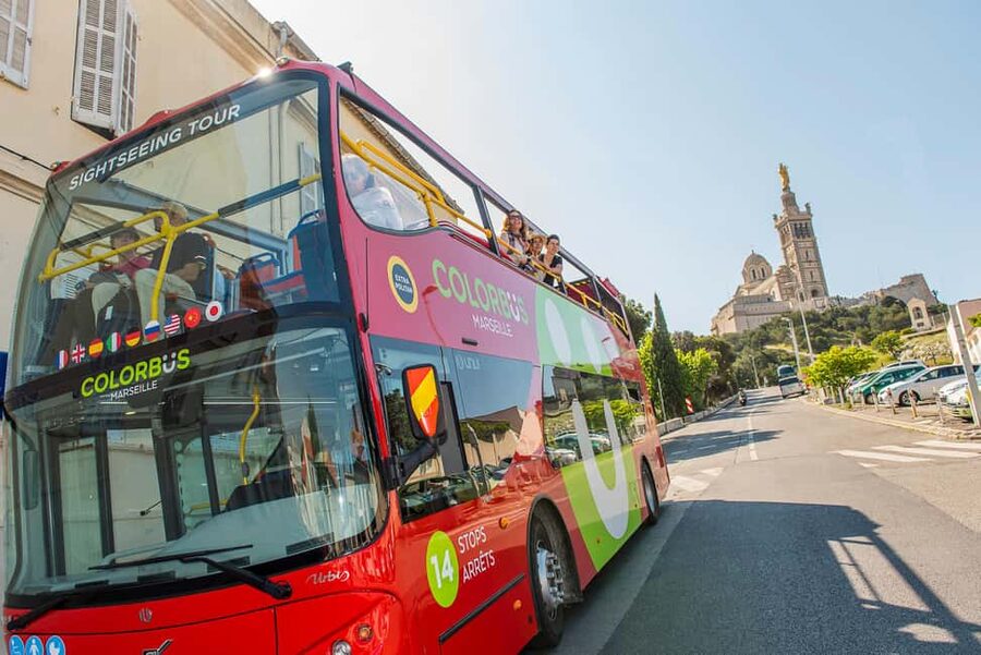 Marseille: City Sightseeing Hop-On Hop-Off Bus Tour - Route highlights: Old Port to the Corniche views