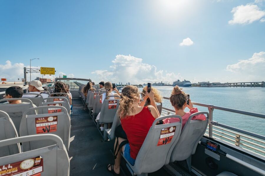Miami: Panoramic Open-Top Bus Tour & Biscayne Bay Cruise - Timing reality: bus loops, boat departures, and not getting stranded