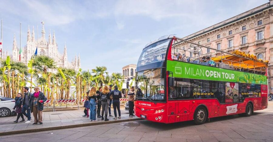 Milan: Gray Line Milan Open Tour Hop-On Hop-Off Bus Tour - Duomo Piazza to Scala: Your Orientation Power Pair