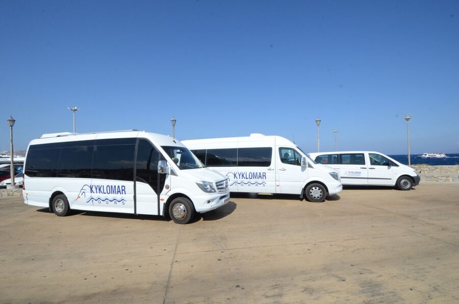 Mykonos: Half-Day City Walking Tour and Island Bus Tour - Fabrika Square Meet-Up: Simple Start, Slightly Easy to Miss