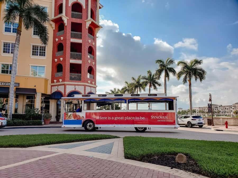 Naples, Florida: Guided Trolley Tour (Hop-On Hop-Off) - A vintage trolley that helps you see more of Naples