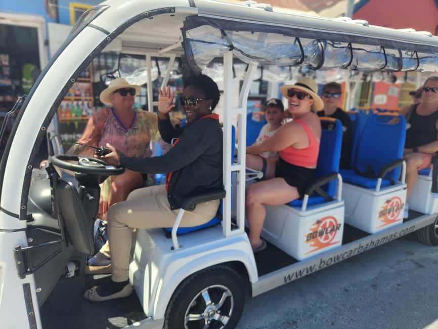 Nassau: Electric Bus Tour with Food & Drink Samples - Rawson Square and Pompey Square: street-level Nassau in motion