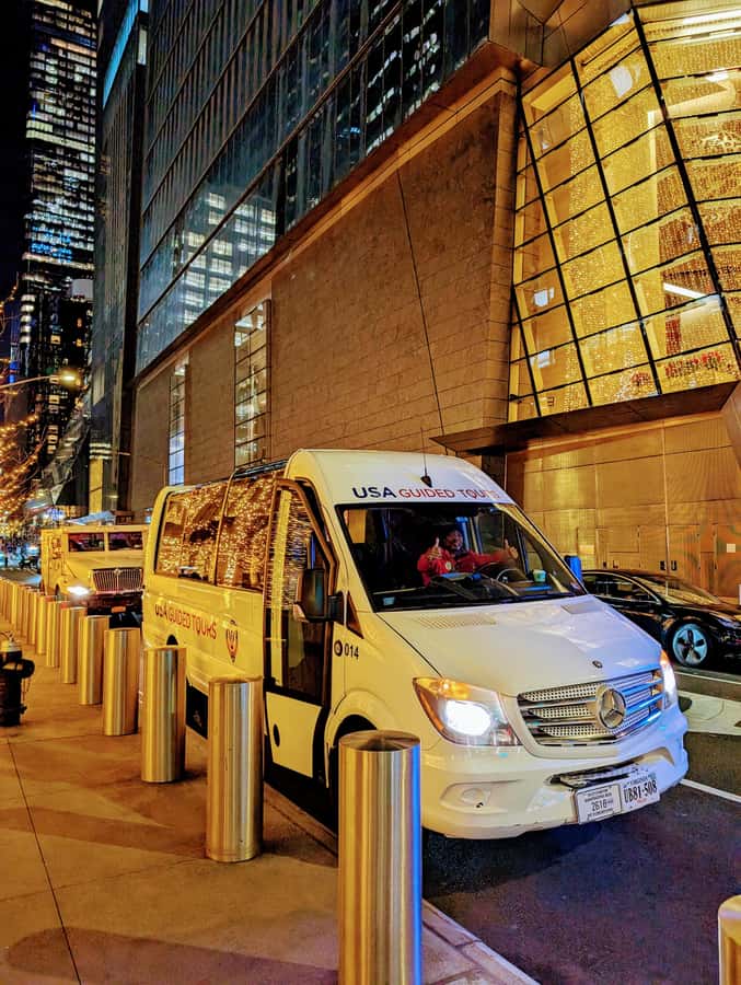 New York City: Guided Private Glass-Top Bus Tour at Night - Key highlights at a glance