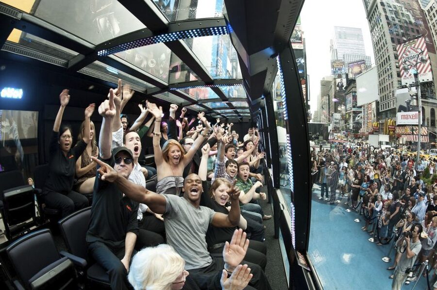 New York City: The Ride Interactive Bus Tour - The On Air Moment: When the Street Feels Like Part of the Set