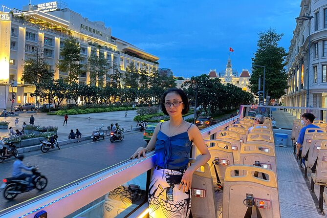 Night Bus Tour in Ho Chi Minh City - Nguyen Hue Street: the neon start (and the end point)