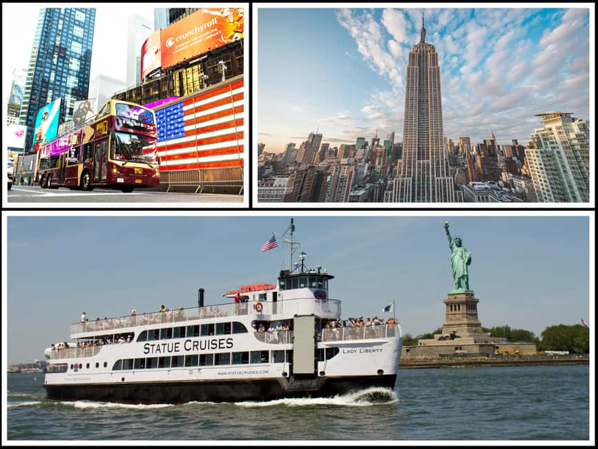 NY: Statue of Liberty, Empire State, and Hop-on Hop-off Tour - Statue of Liberty + Ellis Island ferry: what’s included, what’s not