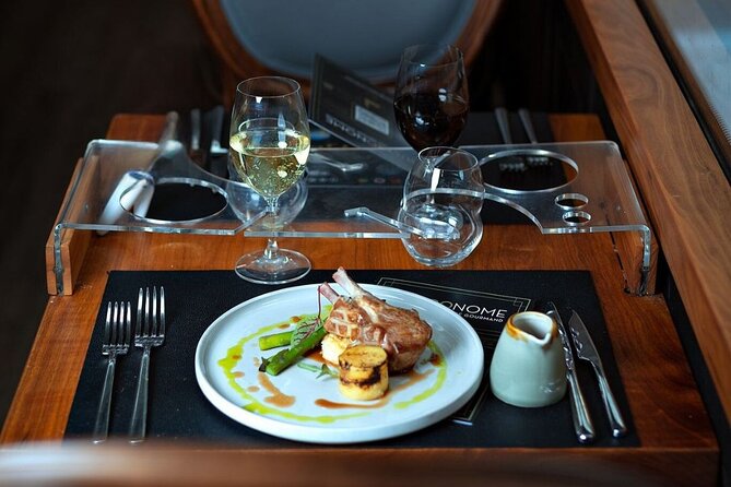 NYC Bustronome Gourmet Sightseeing Dinner tour Panoramic Bus - Times Square and Bryant Park: the Midtown opener