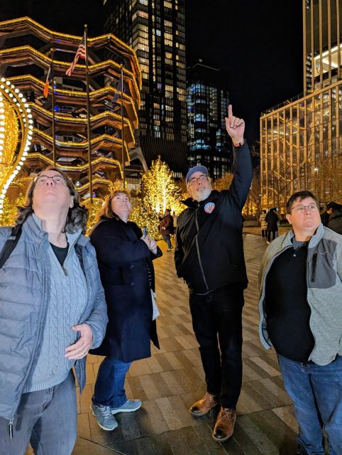 NYC: Holiday Lights Guided Bus Tour - Hudson Yards first: the Shine Bright Only show that anchors the whole evening