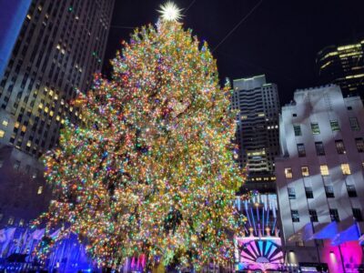 NYC: Holiday Lights Guided Bus Tour - Where the Tour Starts: 770 7th Ave and the Winter Garden Theater