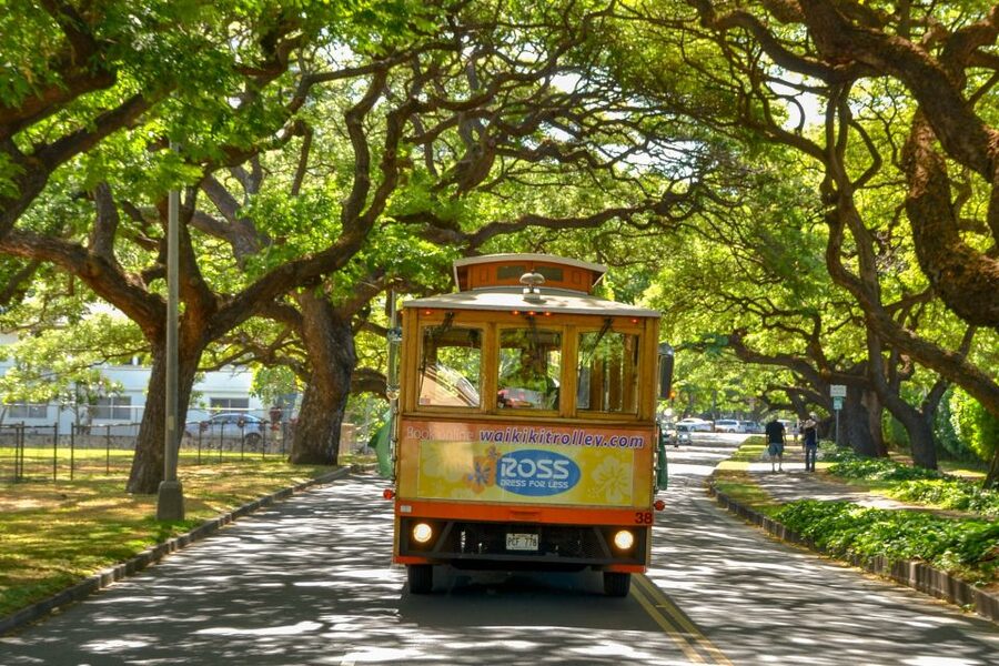 Oahu: Waikiki Trolley Hop-on Hop-off All-Line Pass - Red Line history nights: kings, WWII, and the city/art district vibe