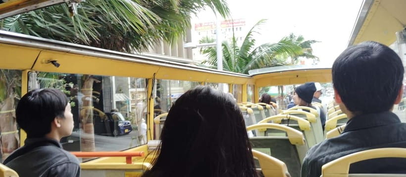 Okinawa: Double-Decker Open Top Bus Tour for Shuri Castle - Meeting at Prefectural Citizens Park and spotting the red bus