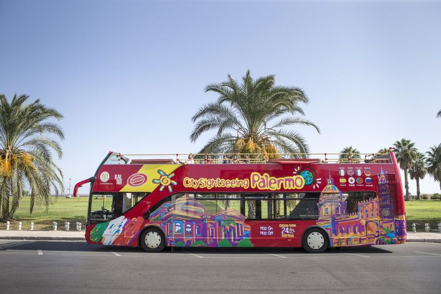 Palermo: Hop-on Hop-off Bus Tour 24-hour Ticket - Route 2 for villas, gardens, and Zisa Castle