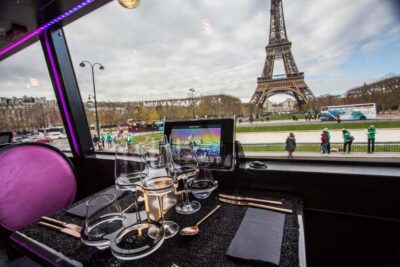 Paris: Cultural Night Bus Tour with Dinner On Board - Your View From the Top: 4 Meters Up and Panoramic Roofing