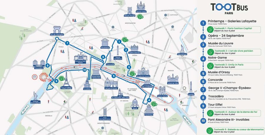 Paris: Hop-on Hop-off Bus Tour & Seine Cruise Bundle Tour - Key things to know before you ride