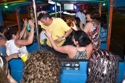 Party Bus Tour - Pickup and meeting point: El Centro start, Bocagrande timing