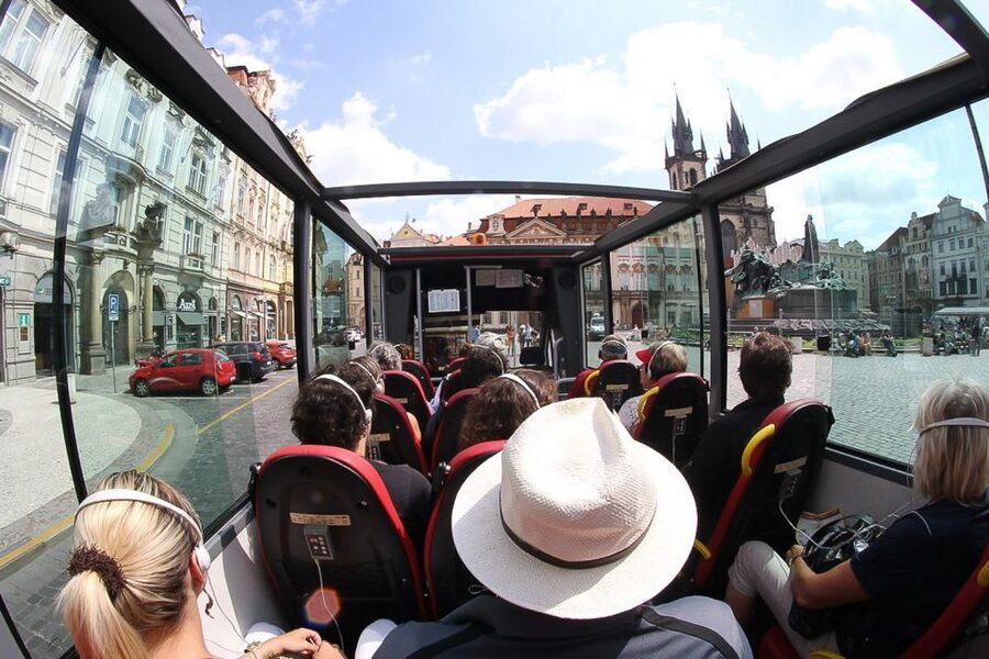 Prague: Historic City Center Bus Tour with Top Sights - Key Stops Beyond Old Town: Bridges, Opera, and New Town Hall