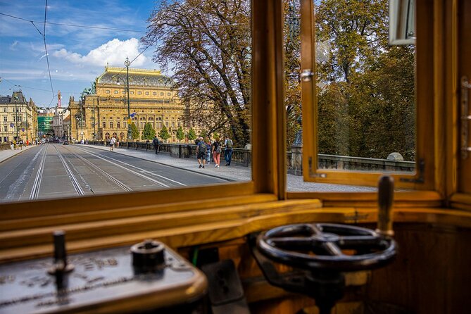 Prague Hop on Hop off Sightseeing Tram - National Theatre: the gold-decor landmark you’ll recognize instantly