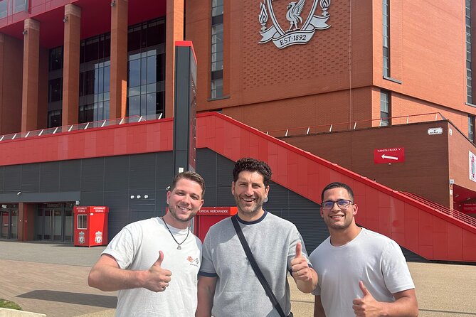 Private Tour in Liverpool – History, Football, Views & Local Beer - Stop 3: Anfield outside only for gates, art, and the Hillsborough memorial