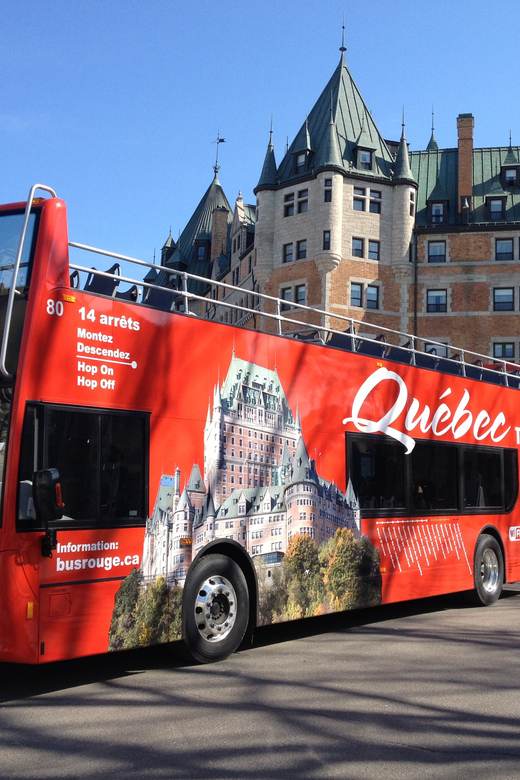 Quebec City: Hop-on Hop-off Open-Top Double Decker Bus Tour - Timing and comfort tips for a smooth 1-day bus day