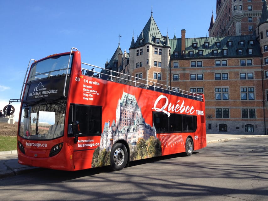 Quebec City: Hop-on Hop-off Open-Top Double Decker Bus Tour - Price and ticket options: what $48 buys you