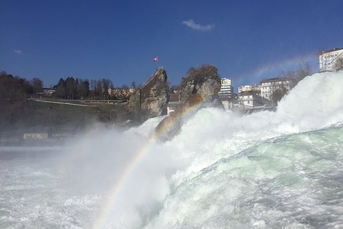 Rhine Falls Coach Tour incl. entry tickets from Zurich - Rhine Falls viewing platforms: your one-hour window to feel the scale