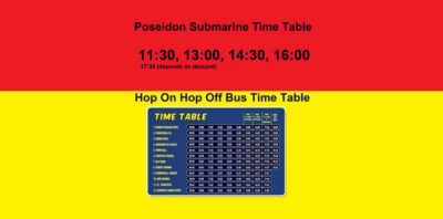 Rhodes: Combo Ticket - Hop On Hop Off Bus & Submarine Cruise - Hop-On Hop-Off Rhodes bus: 12 stops, 9 languages, and real-world pacing