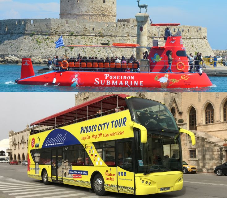 Rhodes: Hop-on Hop-off Bus and Submarine Tour - Why this Rhodes hop-on bus + submarine combo makes sense