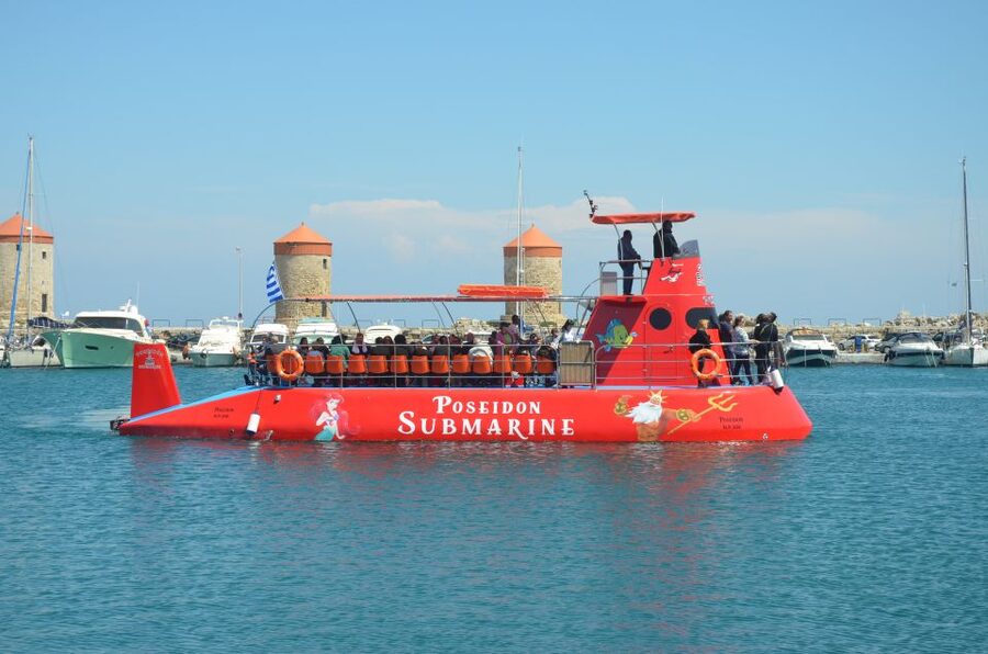 Rhodes: Hop-on Hop-off Bus and Submarine Tour - Poseidon Submarine: what you see and what surprises you