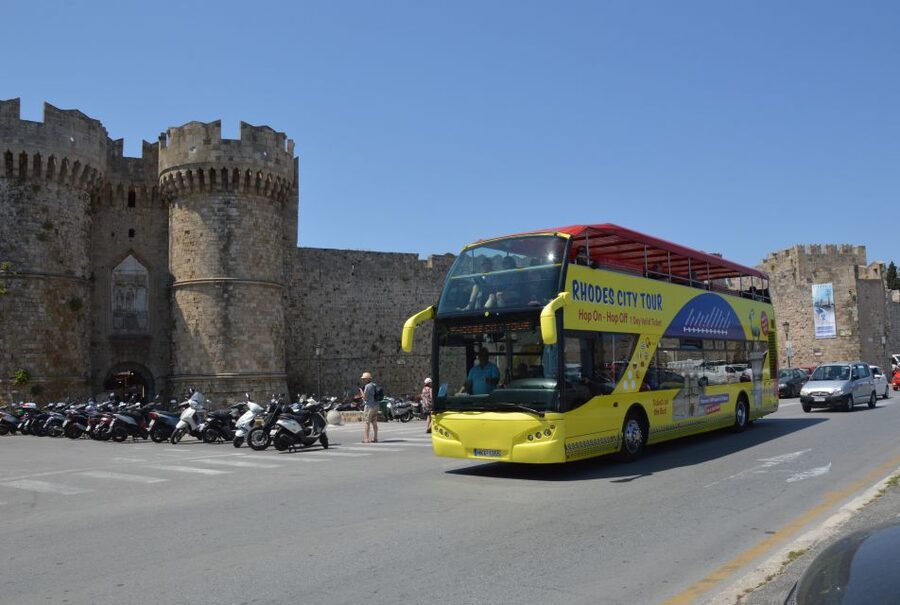 Rhodes: Hop-On Hop-Off City Tour Bus - Audio Guides in 9 Languages and Live Commentary: How to Get the Story
