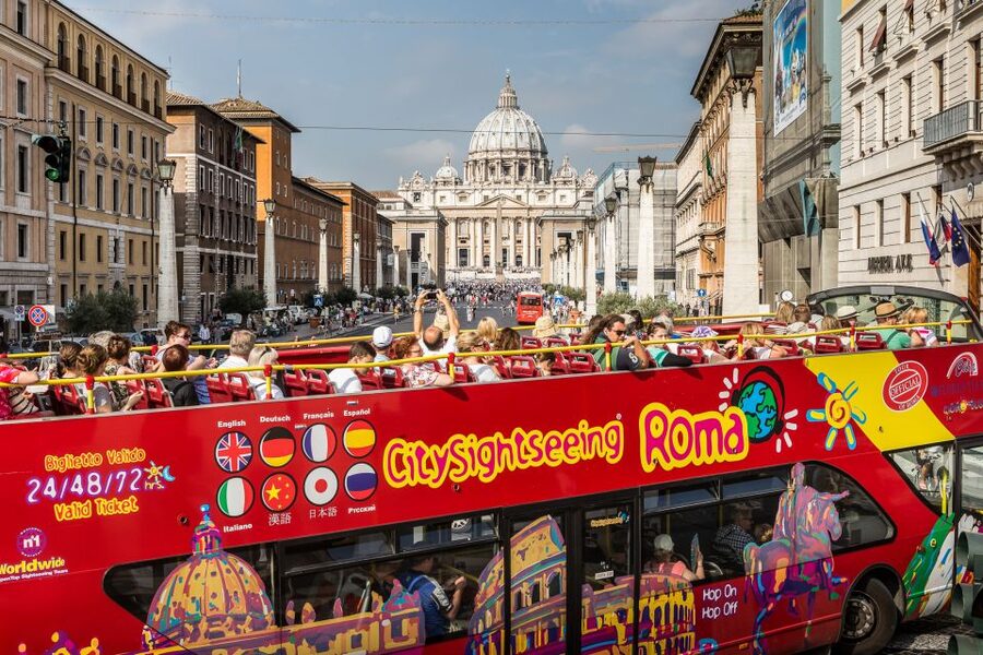 Rome: City Sightseeing Hop-on Hop-off Bus with Audioguide - Vatican City side: using the bus as your approach, not your only plan